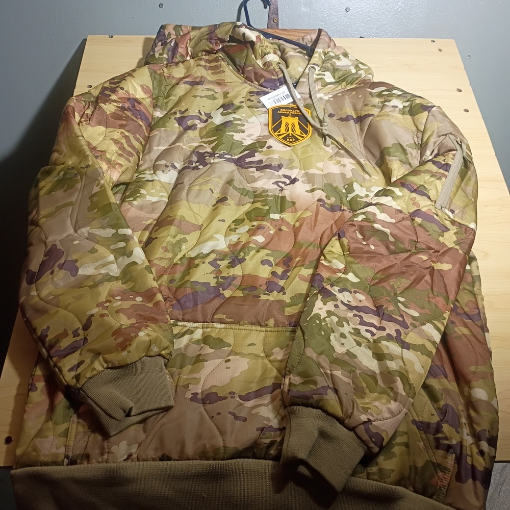 Brooklyn Armed Forces Parka Men XL Regular Camo Gen III Quilted Hoodie